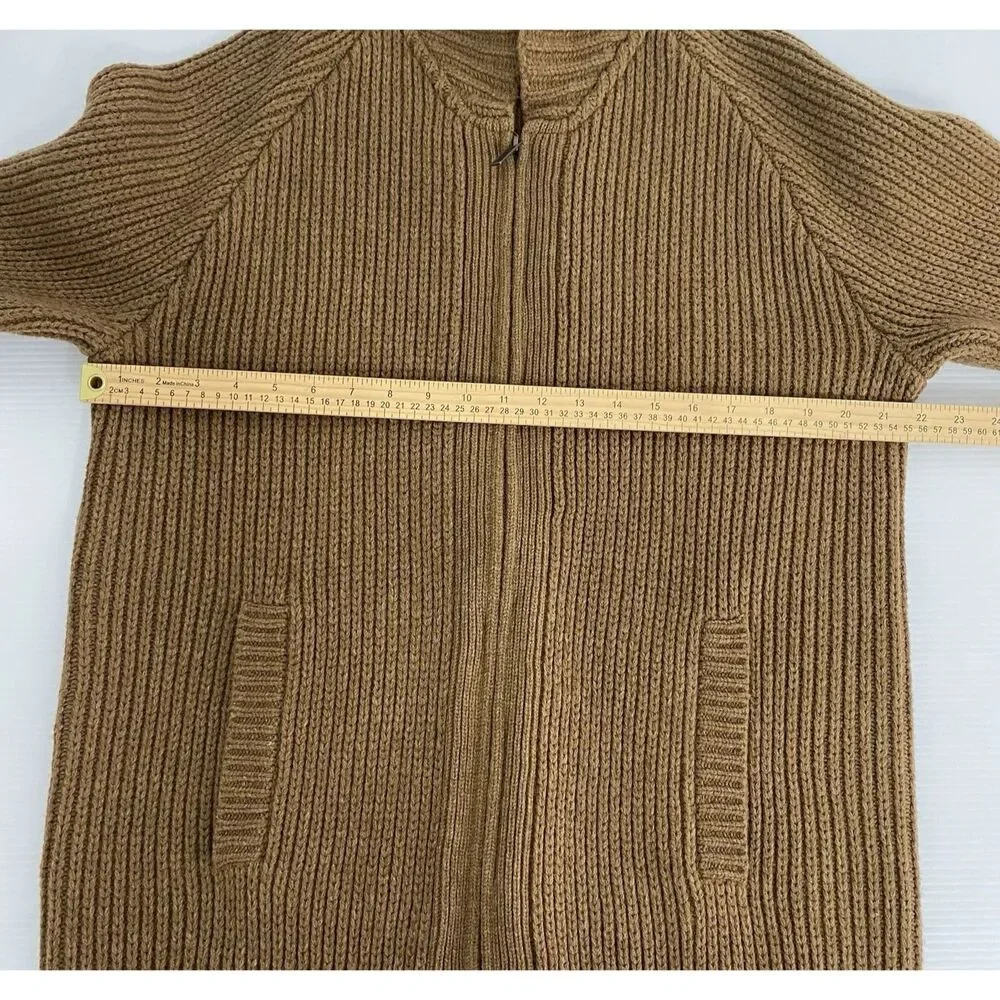 Pendleton Lambs Wool Big Lebowski Dude Zip Cardigan Sweater Size Med Westerly - Picture 7 of 12